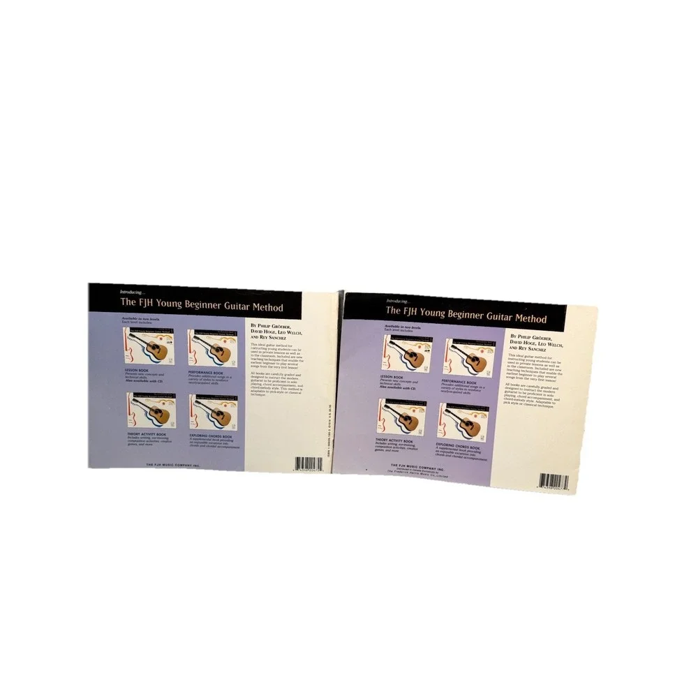 FJH Young Beginner Guitar Method Book 1 + Theory Activity‎ Book Set Learn Chords